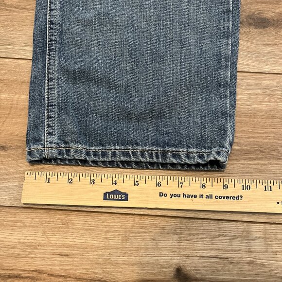 Men's NWT Ariat M2 Relaxed Boot Cut Denim Jeans SZ 44x30 Blue Cotton Western - Picture 6 of 13